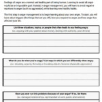Introduction To Anger Management Worksheet Therapist Aid Anger