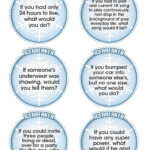 Keep These Printable Conversation starters In Your Back Pocket To