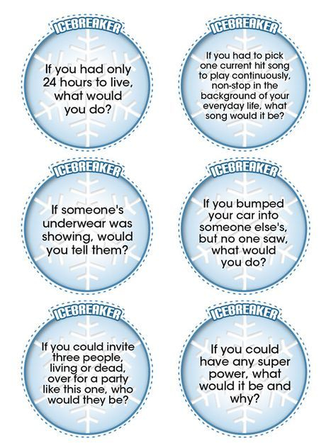 Keep These Printable Conversation starters In Your Back Pocket To