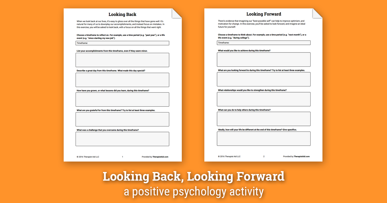Looking Back Looking Forward Worksheet Therapist Aid DBT Worksheets