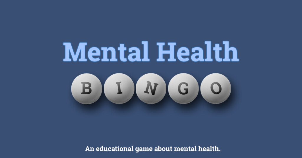 Mental Health Bingo Therapist Aid