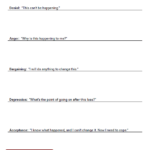 My Stages Of Grief Worksheet Therapist Aid In 2020 Grief