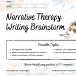 Narrative Therapy Worksheet Narrative Therapy Exercises Mental Health