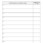 Ocd Checklist Could This Be Ocd Worksheet Mental Ocd Rituals Diary