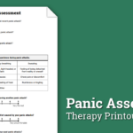 Panic Assessment Worksheet Therapist Aid Db excel