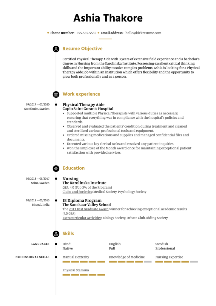 Physical Therapy Tech Resume Authenticsterlingsilverebestquality