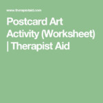 Postcard Art Activity Worksheet Therapist Aid Therapy Worksheets