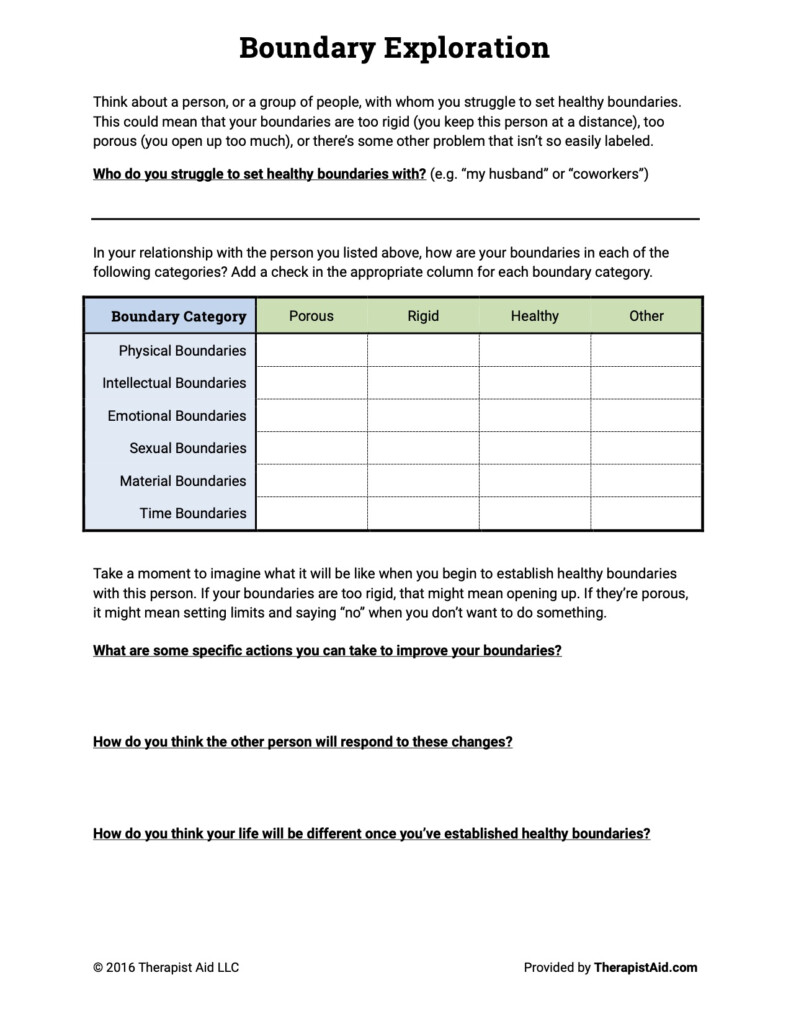 Printable Boundaries Circle Worksheet Printable World Holiday