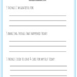 Printable Therapy Journal Template Printable Templates