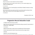 Progressive Muscle Relaxation Script One Element Of CBT Therapy Is To