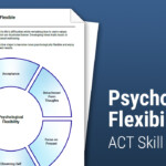 Psychological Flexibility ACT Skill Worksheet Therapist Aid