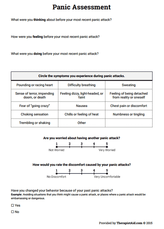 Recognizing Stress Worksheet