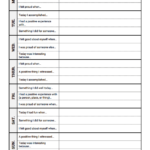 Self Esteem Journal Worksheet Therapist Aid