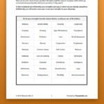 Strengths Exploration Worksheet Therapist Aid Therapy Worksheets