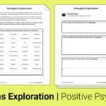 Strengths Exploration Worksheet Therapist Aid Therapy Worksheets