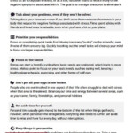 Stress Management Tips Worksheet Therapist Aid Stress Management