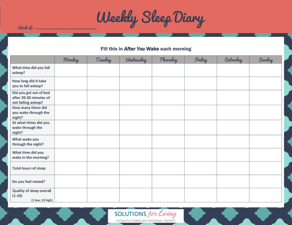 Struggling With Sleep Try This Helpful Tool SOLUTIONS FOR LIVING