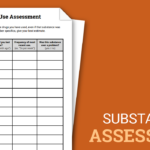 Substance Use Assessment Worksheet Therapist Aid