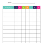 Templates Design Templates Template Girl Chore Chart Chore Chart