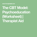 The CBT Model Psychoeducation Worksheet Therapist Aid