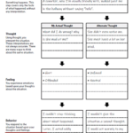 Therapist Aid Worksheets CBT Model Anger Management Worksheets