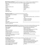 Trauma Worksheets For Adults